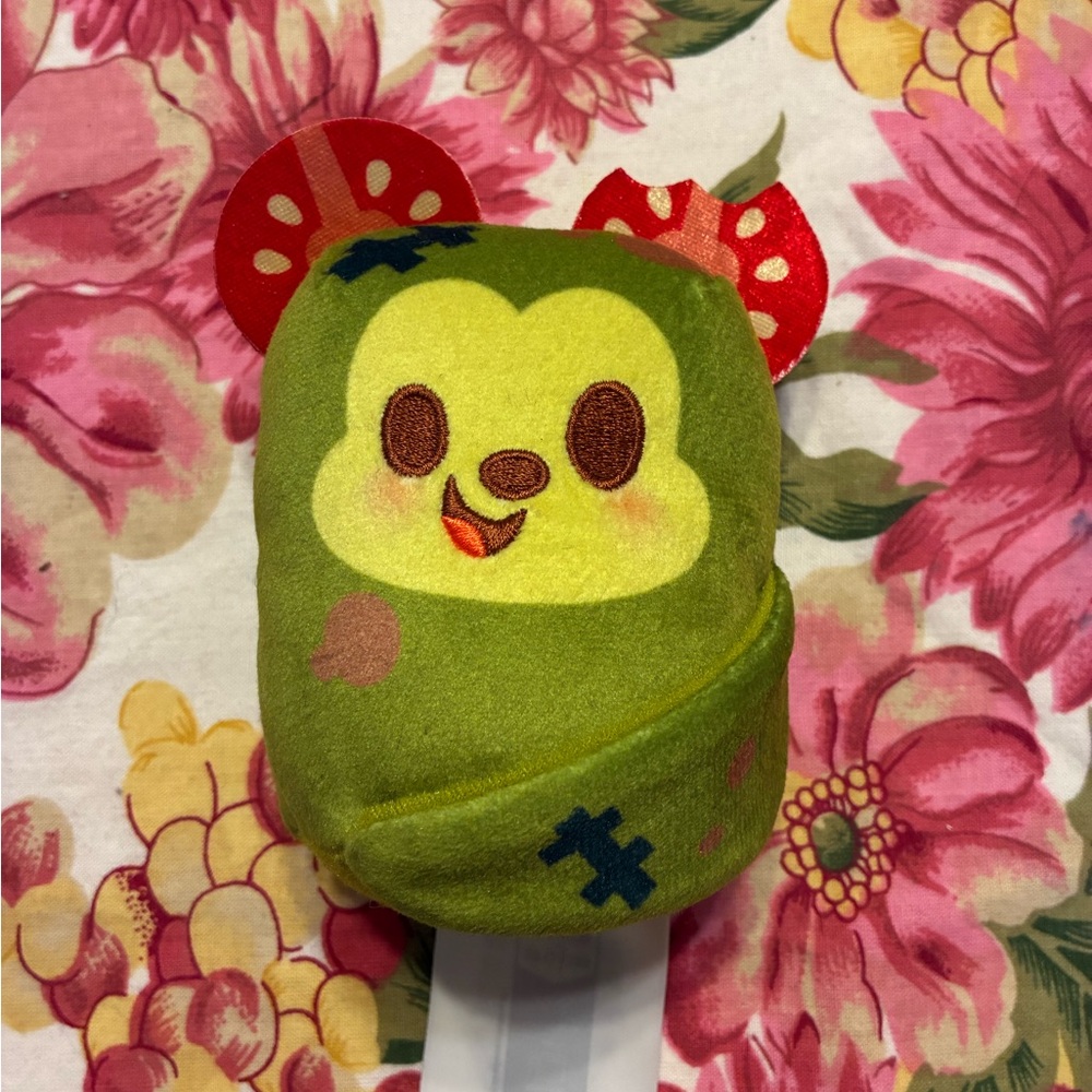 Disney Green Plush Character Toy with Red Polka Dot Ears